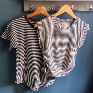 Two Madewell Striped T-shirts Xs